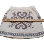 Winter Knit Skirt Size Medium Cotton Grey Gray White Mini Warm Cute Snowbunny Photo 2