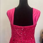 Elegant Pink Sequin Gown Maxi length large Photo 6
