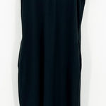 Toad & Co Womens Lounge Hemp Blend‎ Piru Henley Midi Tank Dress Size XS Pockets Black Photo 0