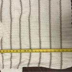 American Eagle  White and Beige Striped Sweater Med but Oversized w/large pocket Photo 6