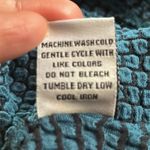 Habitat  Clothes to Live In Teal Blue Puckered Knit Top Small Lagenlook Artsy‎ Photo 10