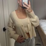 Reformation cream sweater set Photo 3