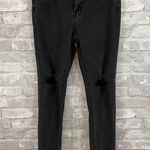 J.O.A. Black Skinny Distressed Jeans Photo 0