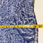 J. McLaughlin 100% Linen Button Up Shirt Britt Blouse Navy Blue White Size XS Photo 8