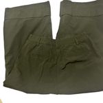 Who What Wear green cropped pleated wide leg pants size 10 Photo 4