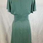Ann Taylor  Sage green tie front flowy dress 6P Photo 2