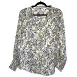 Maurice's Cream Ditsy Floral Print Ruffle V-neck Smock Blouse Photo 1