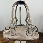 Chloé Authentic Chloe Paddington Mini Bag Beige Metallic Leather Vintage Photo 1