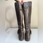 Hinge  Distressed Devin Riding Boot Chocolate Brown Country Boho Cottagecore 9.5 Photo 6