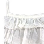 Joie  | L | Silk Blend Tired Ruffle Sleeveless Tank Top Blouse Frilly Photo 2