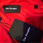 The Kooples ‎ Wrap-Over Red Silk Long Sleeve Button Down Bodysuit Sz 2 (M) NEW Photo 7