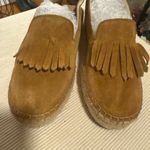 Fabiolas Fringed Suede Loafers in Tan Orange Size 10.5 Photo 7
