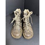 Dr. Martens 2B25 2 Tone Brown Varsity Stripe Leather Combat Boots UK 4 Womens 6 Photo 1