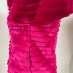 Hot Pink Faux Fur Coat M Size M Photo 5