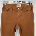 frame denim Frame Denim Le Crop Mini Boot Cut Jeans Caramel Coated Mid Rise Women’s Size 26 Photo 2