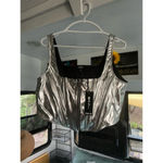 Poster Girl NWTs!!! Silver Corset Crop Top (size: 1X) Photo 1