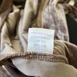 Essue  Women’s Paris full zip  Hooded Toffee Velvet Jacket Brow /Cream Medium Photo 9