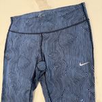 Nike  Dri-Fit Zen Epic Running Crop Leggings Women’s Large Blue Abstract Athletic Photo 2