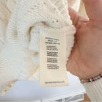 FRNCH  Paris Valeria Ruffle Shoulder Pointelle Sweater Sz M Photo 4