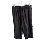 Danskin Now Black Capri Windbreaker Pants with‎ Pink Stripe – Women’s XL (16 Photo 1
