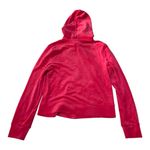 Juicy Couture size medium Hot Pink Velour Hoodie zip up bling front shirt y2k Photo 1
