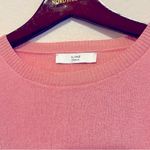 ALANIZ ruffled asymmetric pullover sweater, lightweight, pink, size M Pink Size M Photo 1