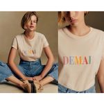 Sézane  | Sezane | Demain Short Sleeve Tee | Sz L Photo 1