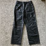 Free People The It Factor Contrast Stitch Vegan Leather Pants in Mystic Photo 5