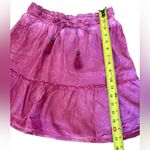 Pilcro Anthropologie Giulia Mini Skirt Pink Ruffle Pockets Lined Womens Small Photo 11
