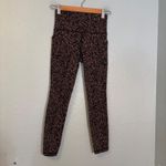 Athleta Womens Salutation Stash Pocket Gravel Tight Animal Print Leggings Sz XS Photo 1