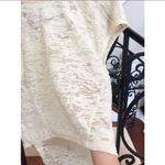 BCBGeneration BCBG Burnout Top Tee Shirt Cream Beige Yellow Medium Photo 6