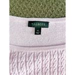 Talbots  Size XL Pink Cable‎ Knit Sweater Long Sleeved Buttons Preppy Acadamia Photo 6