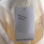 We Wore What  Solid Cropped Sweatshirt in‎ Off White Photo 8