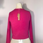 SKIMS NWT Cropped Long Sleeve T-Shirt Top AP-LGS-1370 Raspberry Size 2X Photo 2