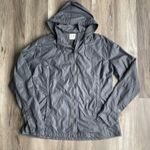 Title Nine ‎ Womens Jacket Gray Full Zip Hooded Windbreaker Coat XL Golf Hiking Photo 0