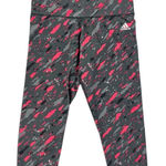 Adidas  Climalite Grey Pink Camo Leggings Mid Rise 18” Inseam Size Small Photo 0