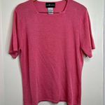 Sag Harbor VTG  Pink Short Sleeve Top Women’s Size XL square neckline Photo 0