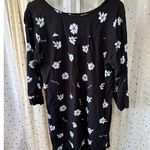 Living Hula Puanani Puakenikeni Quarter Sleeve Side Pocket Hawaiian Mini Dress L Black Size L Photo 5