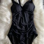 Jantzen One Piece Swimsuit Size 8 Black Photo 2