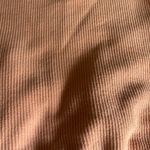 Aerie  Coral Crewneck Ribbed Sweater Cropped Oversized Pullover  Photo 3