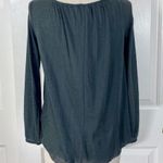 American Eagle outfitters boho top, gray crochet lace trim, ladies loose fit Photo 3