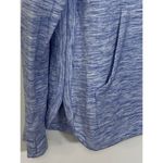 Talbots T by Women's Soft Lightweight Hoodie Sweatshirt Marled Blue Medium Photo 1