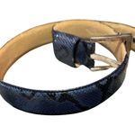 None Italian Genuine Calfskin Leather Belt - Size Small (30) Photo 1