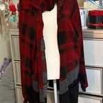 Plaid Red and Black Women's Jacket Size XL Photo 0