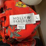 Molly Bracken Floral Ruffle Cutout Maxi Dress L | Coastal Beach Resort Vacation Photo 7