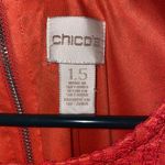 Chico's Coral Lace Eyelet Short Sleeve Dress Photo 3