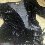 Reformation  Plunging Black Bara Wrap Top size xs/s Photo 6