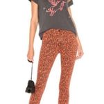 NWOT MOTHER Looker HighRise Leopard Ankle Fray Skinny Jeans in Animal Attraction Size 29 Photo 1
