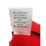 Milly  Black‎ Red Pointelle Lace Long Sleeve Puff Shoulder Bodycon Dress M Photo 6