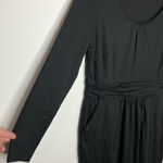 Boden Alanna black knit dress long sleeve scoop neck pockets size 10L Photo 2